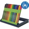 Schneider Edding Line-Up conjunto de canetas fineliner, 32 cores diferentes, ponta revestida a metal de 0,3 mm, tinta à base de água, corpo triangular ergonómico 191091