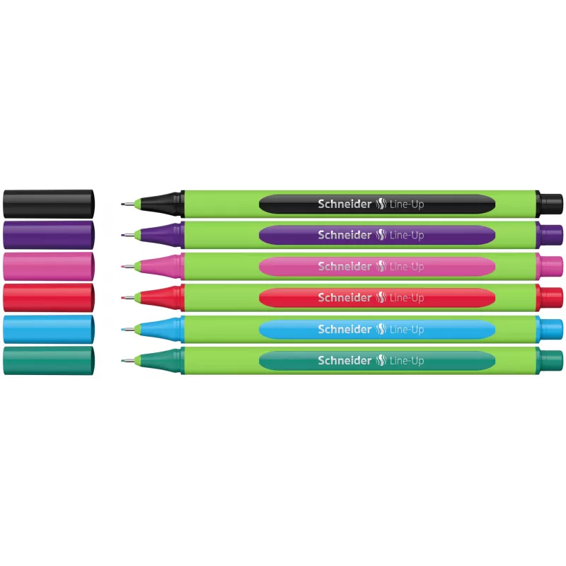 Schneider Line-Up fineliner 0,4 mm várias cores, pack de 6 (5+1 grátis) 191086