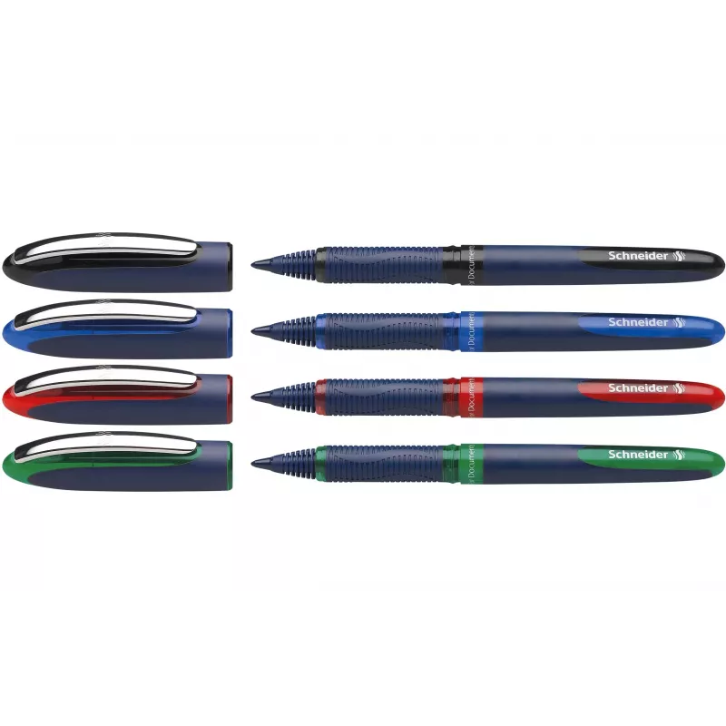 Schneider Edding One Business esferográfica, preto/azul/verde/vermelho, pack de 4 183094