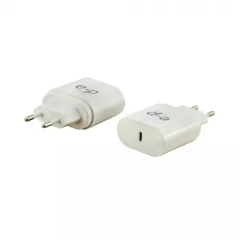 E+P AC211 carregador de parede USB-C de 1 porta 25W USB PD 3.0 PPS branco