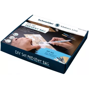 Schneider conjunto de sacos de presente DIY, papel kraft natural, 10 sacos com etiquetas, autocolantes e fitas, 80 x 180 x 220 mm ML85060903