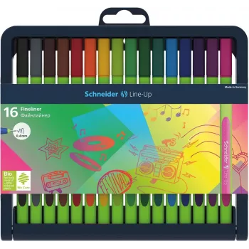 SCHNEIDER Edding Line-Up conjunto de fineliner 16 cores diferentes 0,4 mm 191092