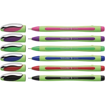 Caneta de feltro fina Schneider Xpress várias cores 0,8 mm (pack de 6) 190086