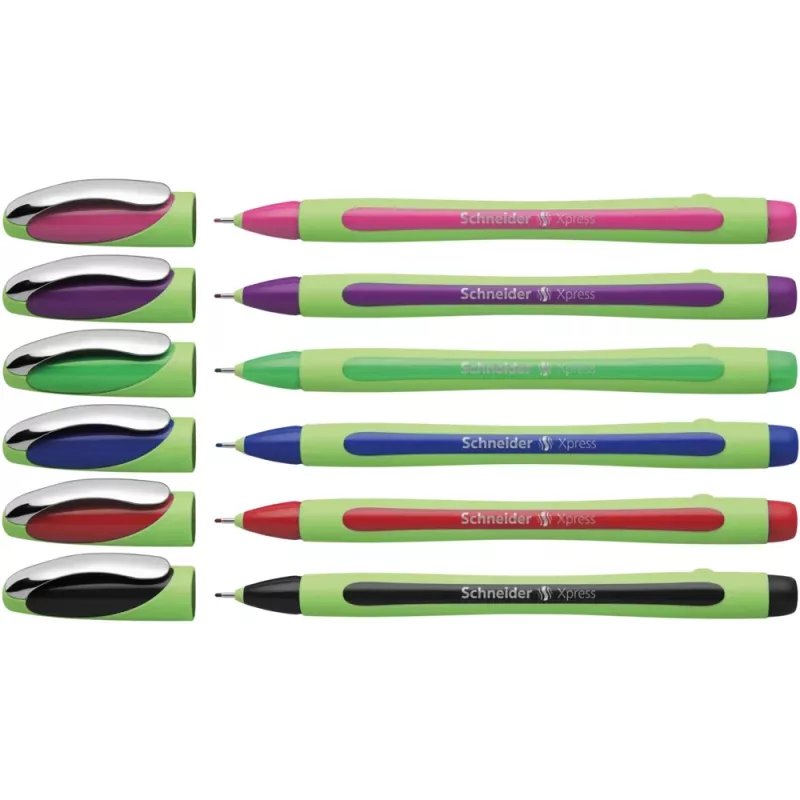 Caneta de feltro fina Schneider Xpress várias cores 0,8 mm (pack de 6) 190086
