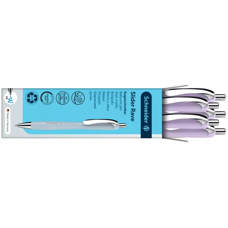 Caneta de esferográfica Schneider Slider Rave XB Blossom tinta azul 132559