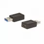 Adaptador compacto E+P CC371 USB-C, ficha USB-A para conector fêmea USB-C