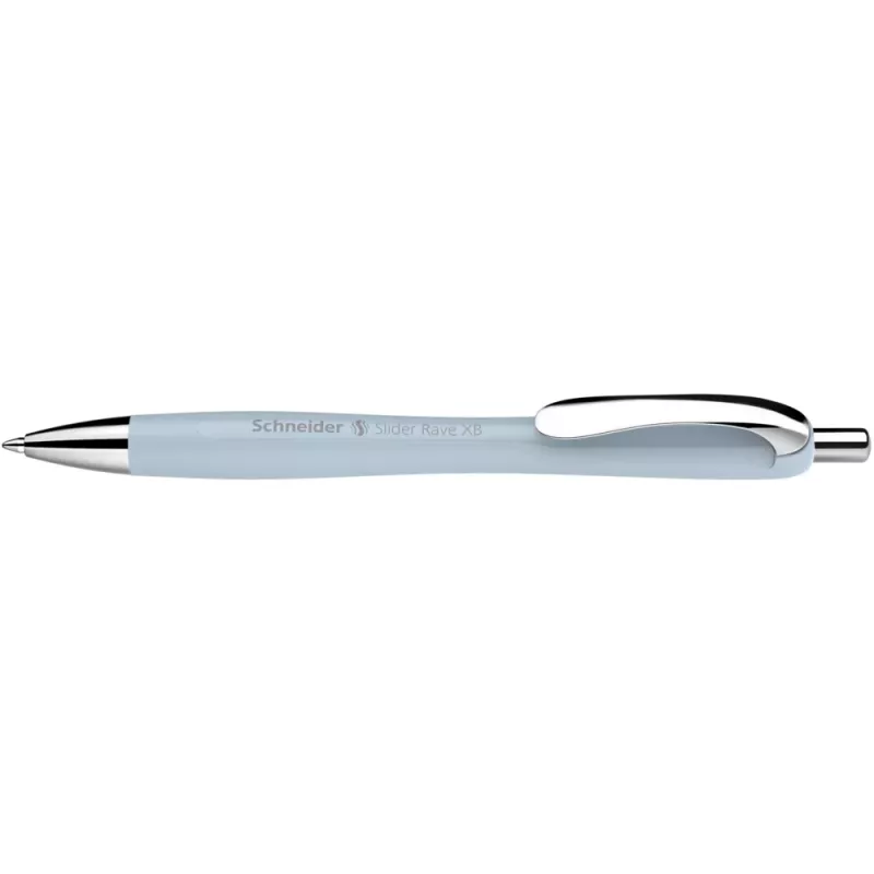 Caneta de esferográfica Schneider Slider Rave XB, tinta azul, corpo Arctic 132553