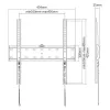 Suporte de parede fixo E+P 400x400 preto WHS105 0005625405
