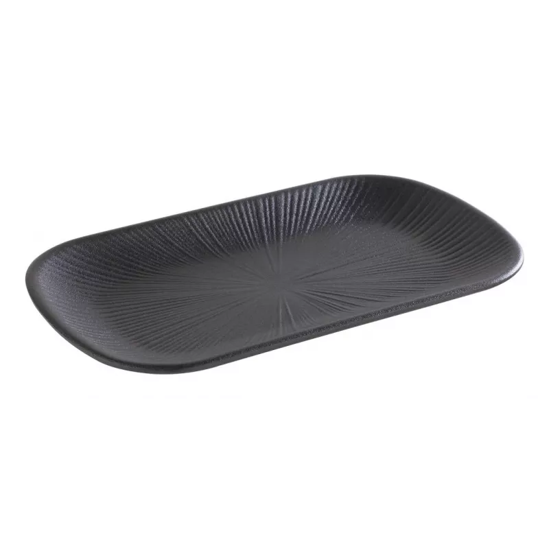 APS NERO travessa de servir GN 1/4, melamina, preto, 265 x 162 x 25 mm 85281