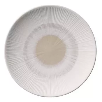 APS BLUSH prato de servir raso 210 mm bege melamina empilhável apto para máquina de lavar loiça resistente ao calor 1 unid. 85503