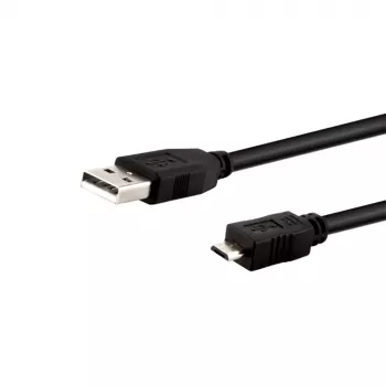 E+P cabo Micro-USB 2.0 B 1m CC549 - preto, transferência de dados 480 Mbps, carregamento 2A 933290