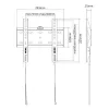 E+P suporte de parede 200x200 preto WHS104 5625404