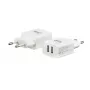 E+P AC102 carregador de parede USB 2 portas 2,4A 12W branco