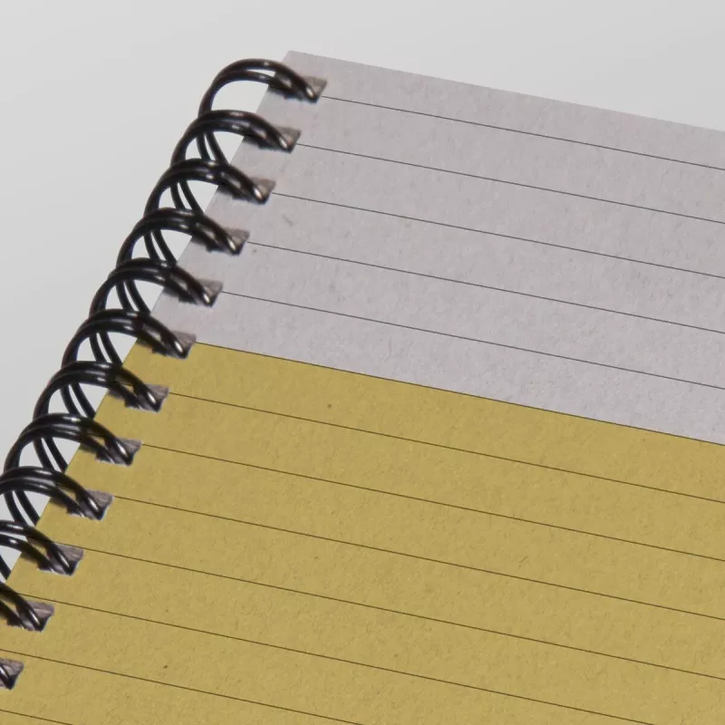 Caderno SIGEL Quicknote amarelo vivo A5 pautado, capa mole amarelo/cinzento, 160 páginas, SN500