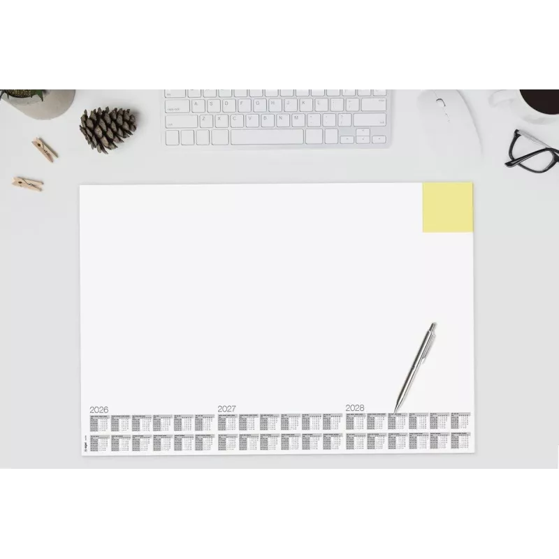 Tapete de secretária SIGEL H6490 Memo 2026/2027/2028 papel branco 30 folhas