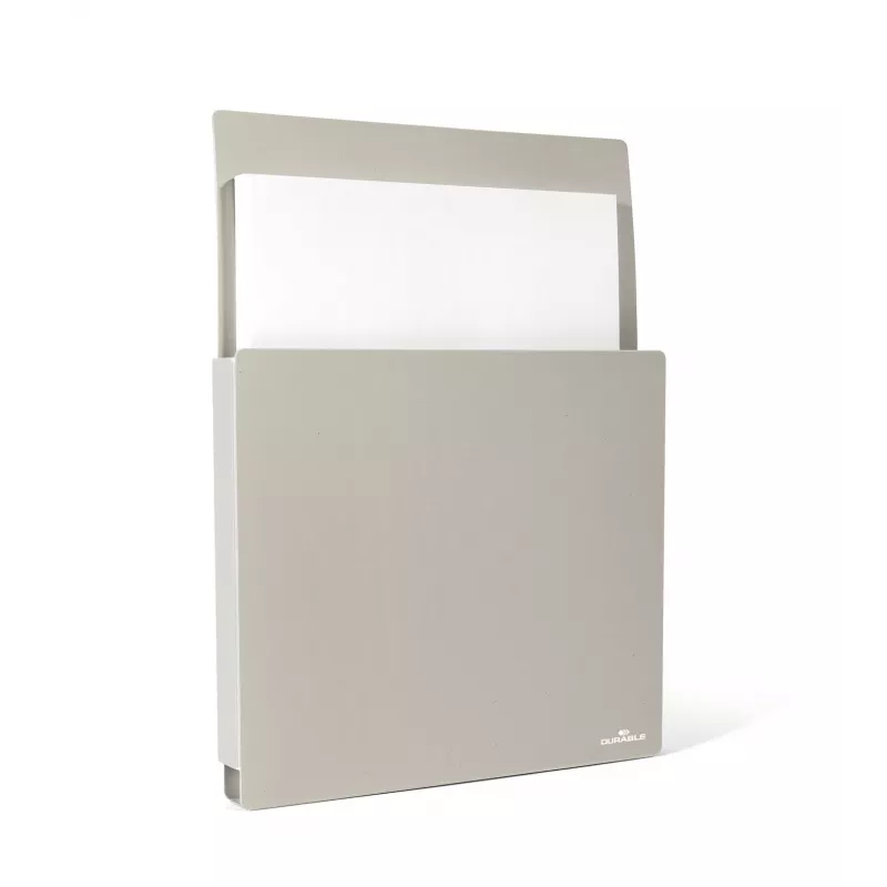 Porta-prospectos autoadesivo DURABLE cinzento DIN A4 245 x 27 x 330 mm 507210