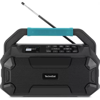 TechniSat VIOLA 231 OD rádio de obra DAB+ e FM com Bluetooth, resistente a salpicos IPX4, preto