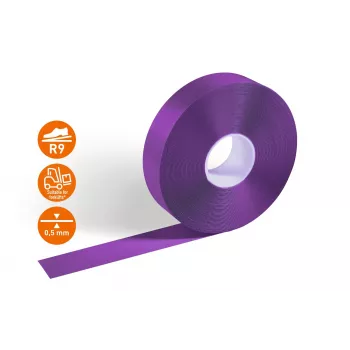 DURABLE DURALINE 50/05 fita de marcação de chão autoadesiva, PVC, lilás, 50 mm x 5 m 102112