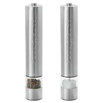 ProfiCook PC-PSM 1031 conjunto de moinhos elétricos de pimenta e sal, aço inoxidável/preto