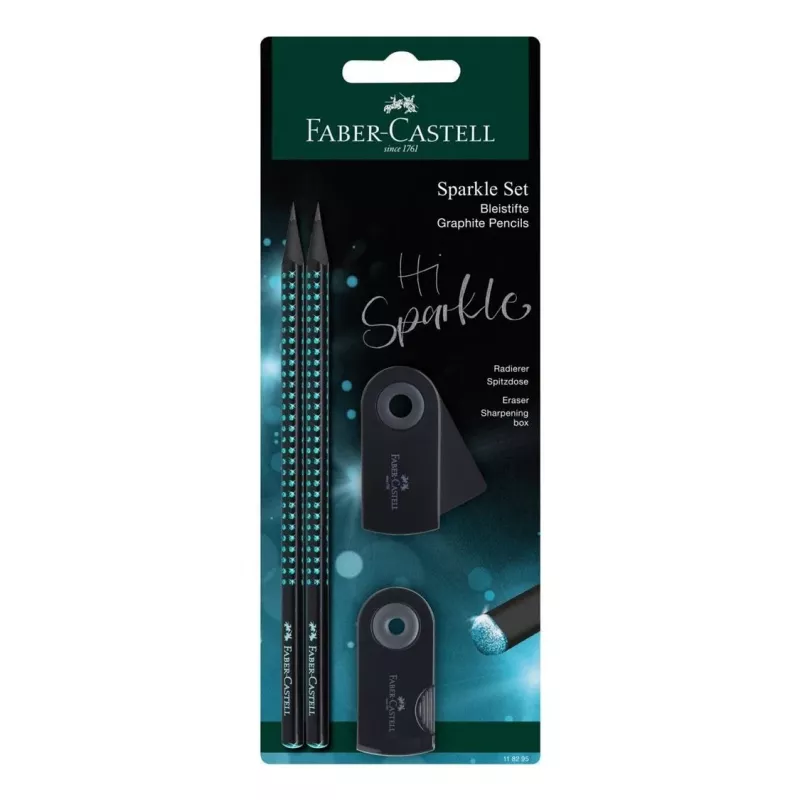 Faber-Castell Midnight Ocean Conjunto de lápis B, preto/azul 118295