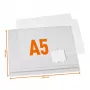 DURABLE 505719 pasta de visualização autoadesiva A5 impermeável, pack de 5