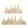 Rayher artigo decorativo natural ripado de madeira família de duendes, 2 unid. (46805505)