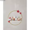 Rayher artigo decorativo natural ripado de madeira família de duendes, 2 unid. (46805505)