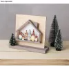 Rayher artigo decorativo natural ripado de madeira família de duendes, 2 unid. (46805505)