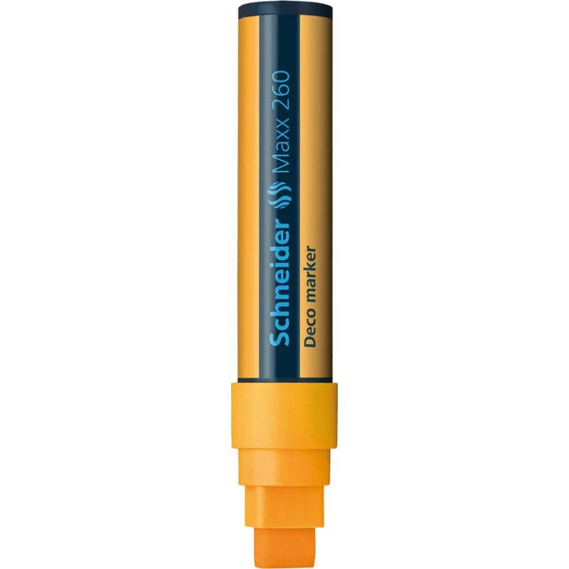 Schneider Maxx 260 Deco Marcador de giz, 5-15 mm, laranja 126006