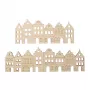 Rayher ripado de madeira decorativo casas nórdicas, natural, 2 unid. (46811505)