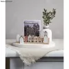 Rayher ripado de madeira decorativo casas nórdicas, natural, 2 unid. (46811505)