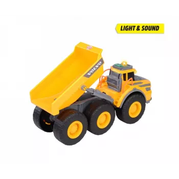Dickie Toys Volvo A60H dumper articulado 1:24 veículo de obra com luz e som 203723007