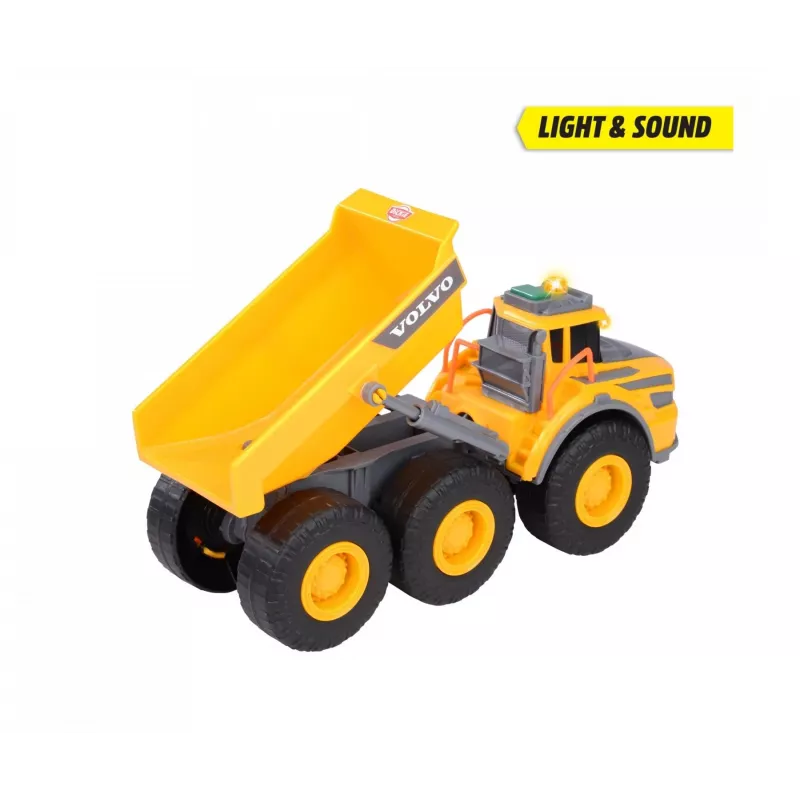 Dickie Toys Volvo A60H dumper articulado 1:24 veículo de obra com luz e som 203723007