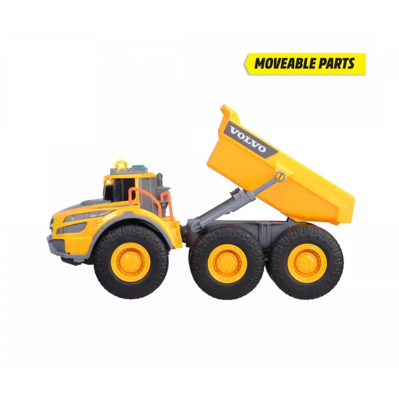 Dickie Toys Volvo A60H dumper articulado 1:24 veículo de obra com luz e som 203723007