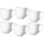Ritzenhoff & Breker Skagen chávenas de café de porcelana branca 440 ml conjunto de 6 317329