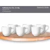 Ritzenhoff & Breker Skagen chávenas de café de porcelana branca 440 ml conjunto de 6 317329