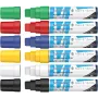 Schneider Paint-It 330 V1 conjunto de marcadores acrílicos, 6 cores diferentes, ponta cunha 15 mm 120396