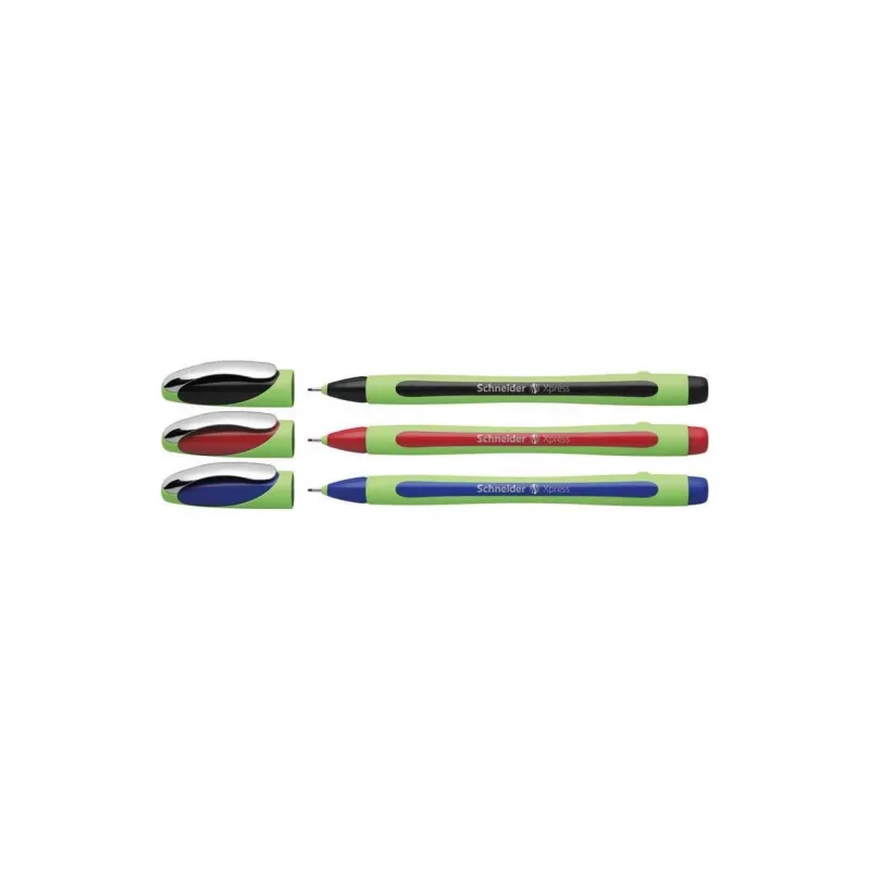 Schneider Fineliner XPRESS conjunto de 3 peças (preto, azul, vermelho) 190093