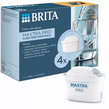 Cartucho de filtro de água BRITA MAXTRA PRO Pure Performance, pack de 4