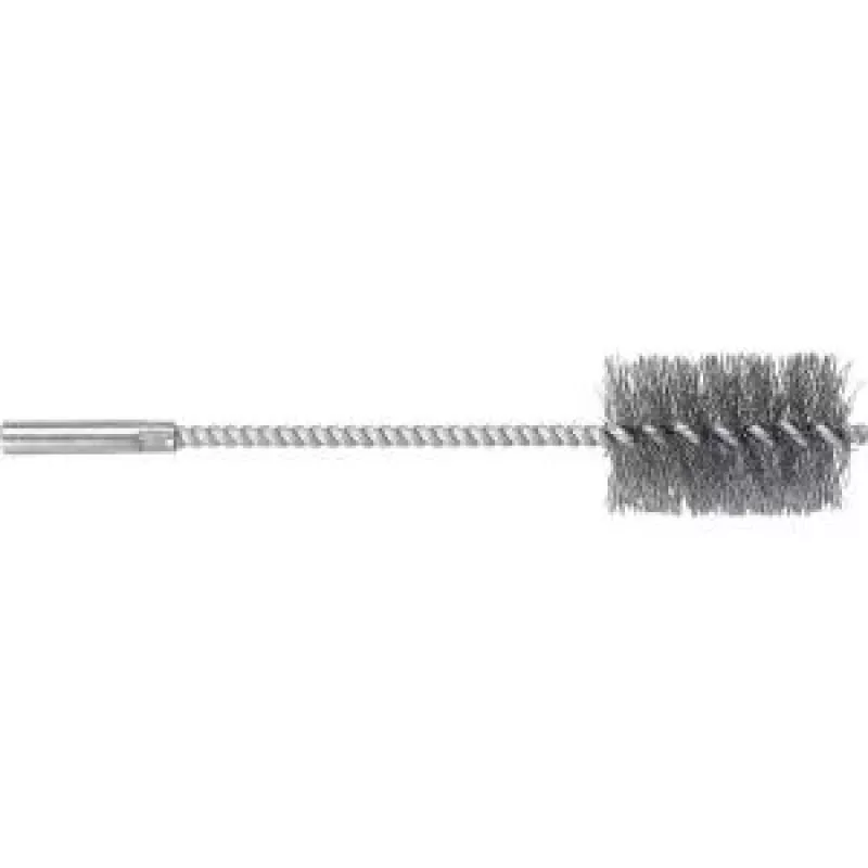Wolfcraft escova cilíndrica 2128000, arame de aço, 15 mm de diâmetro, encabadouro de 6 mm, 4500 rpm