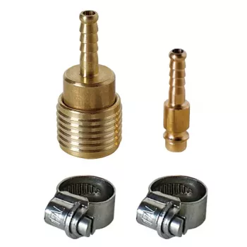 Einhell conjunto de conectores de mangueira de 6 mm para sistemas de ar comprimido (4139500)