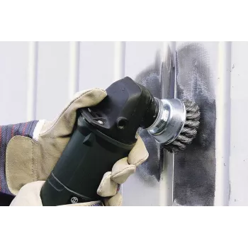 Wolfcraft escova de copo com arame de aço, ondulado, 100 mm de diâmetro, rosca M14, 8500 rpm 2151000
