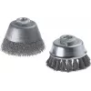 Wolfcraft escova de copo com arame de aço, ondulado, 100 mm de diâmetro, rosca M14, 8500 rpm 2151000