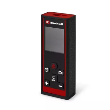 Einhell TC-LD 60 R medidor de distâncias a laser 60 m de alcance, área, volume, Pitágoras, IP54, LCD iluminado, Soft Grip, incl. bolsa e pilhas 2270082