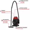 Aspirador de líquidos e pós Einhell TC-VC 3055 A 30 L aço inoxidável 1500 W 2347430