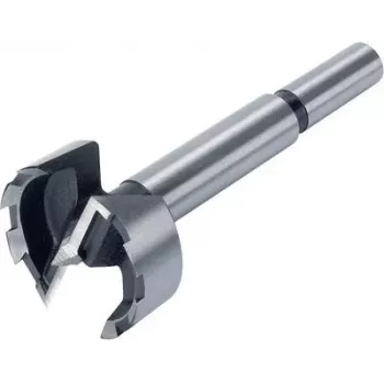 Conjunto de brocas Forstner Wolfcraft 1002000, 5 peças, 15–35 mm, aço carbono, gume dentado, em mala de plástico