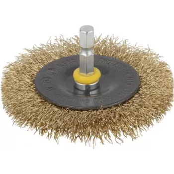 Escova de disco Wolfcraft com haste de 1/4 polegadas (6,3 mm) 2110000