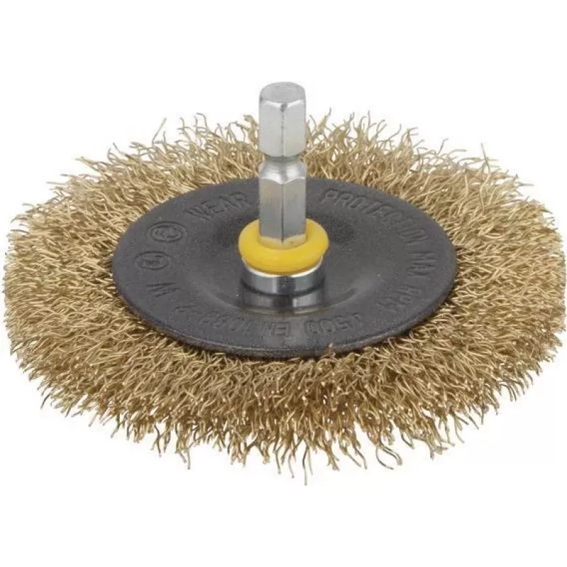 Escova de disco Wolfcraft com haste de 1/4 polegadas (6,3 mm) 2110000