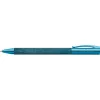 Caneta esferográfica Faber-Castell Ambition – corpo em madeira azul, tinta preta, anel decorativo cromado 148035