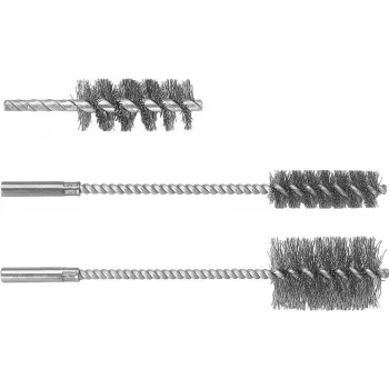 Escova cilíndrica Wolfcraft 2104000, 19 mm, arame de aço ondulado, haste de 6 mm